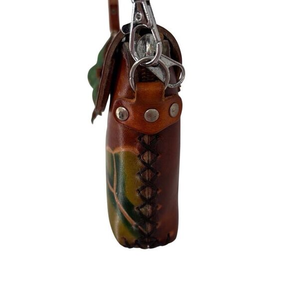 Rare Leather Frog Crossbody Bag Brown - Picture 9 of 10